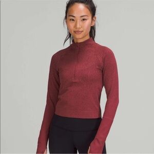 Lululemon - Rest Less Cropped 1/2 Zip